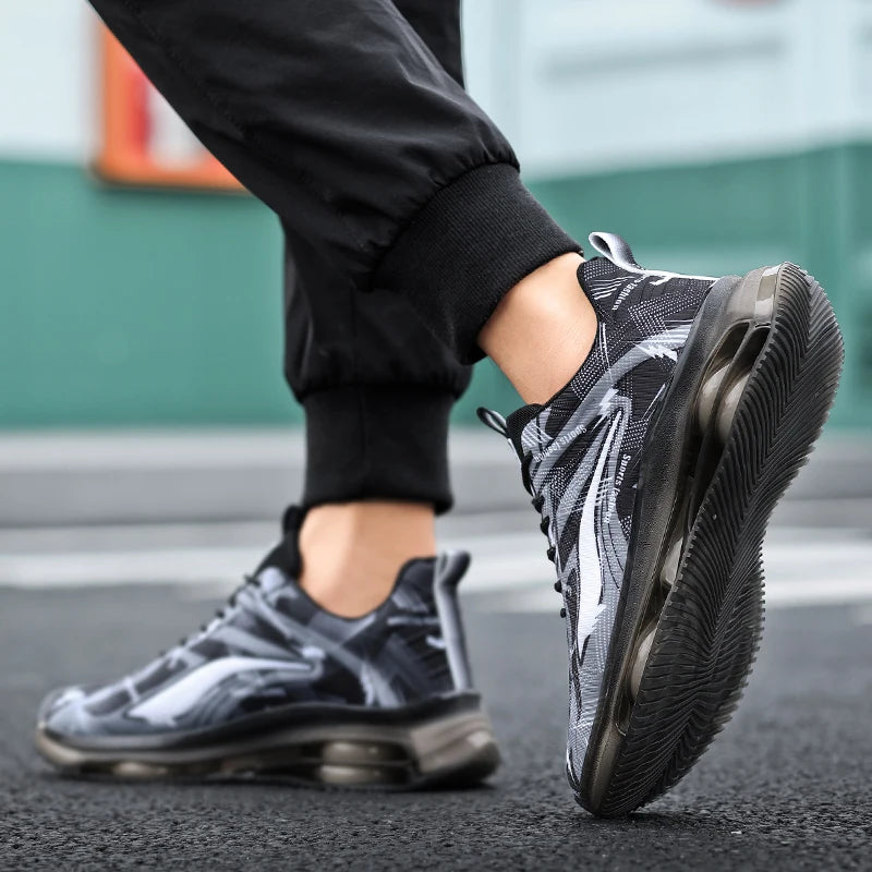 Tenis de moda con cojines de aire, cómodas y antideslizantes, transpirables y que absorben los golpes