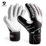 Guantes de portero de portero para jóvenes y adultos, agarre fuerte para ahorrar más resistente, con protección de dedo y látex de 4 + 3MM