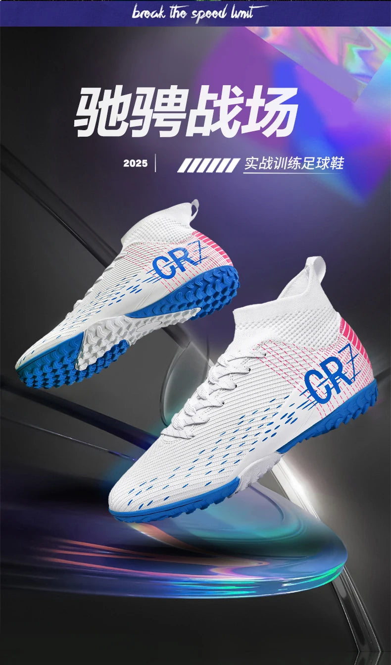 Botas de fútbol unisex, zapatos antideslizantes