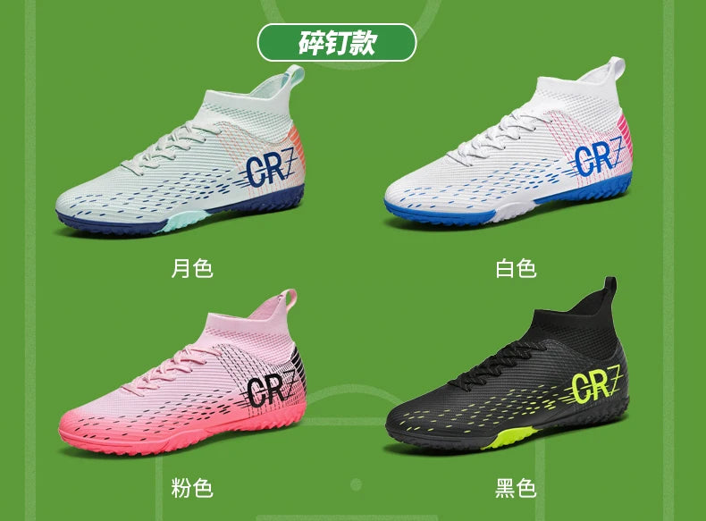 Botas de fútbol unisex, zapatos antideslizantes