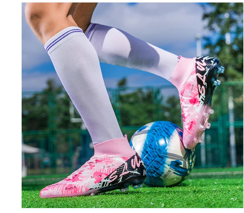 Zapatos de fútbol, botines de fútbol antideslizantes FG,