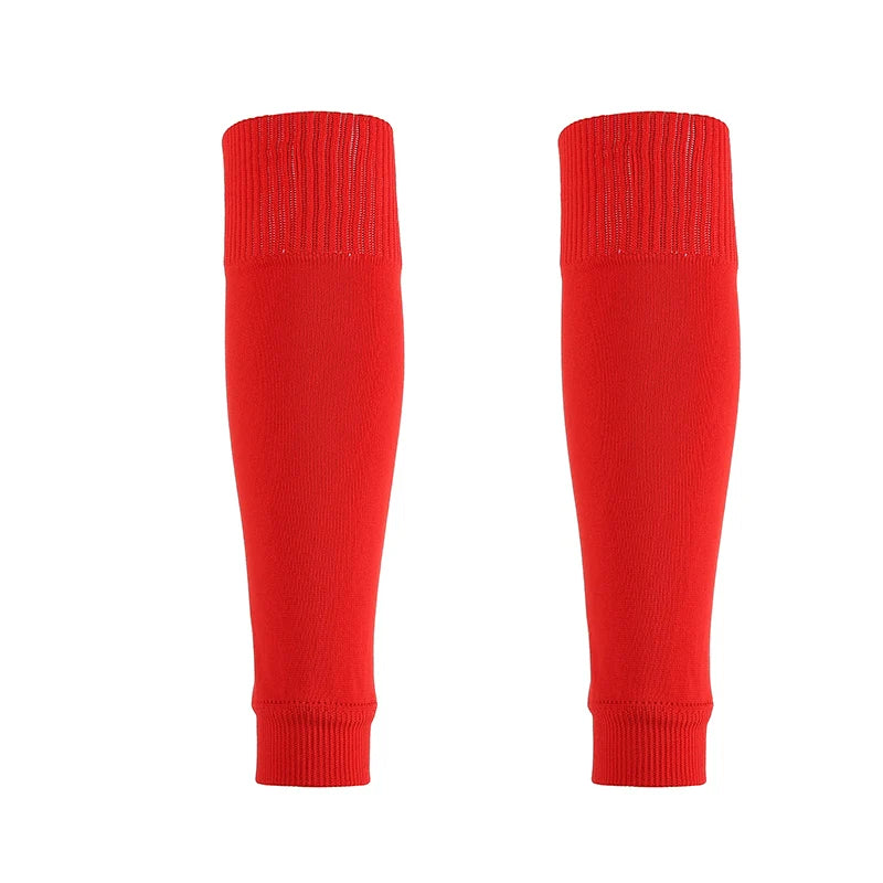 1 par de calcetines de pantorrilla de fútbol protectores de fútbol calcetines largos de fútbol protector de pie calcetines fijos calcetines de protección de pantorrilla al aire libre