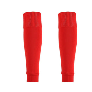 1 par de calcetines de pantorrilla de fútbol protectores de fútbol calcetines largos de fútbol protector de pie calcetines fijos calcetines de protección de pantorrilla al aire libre