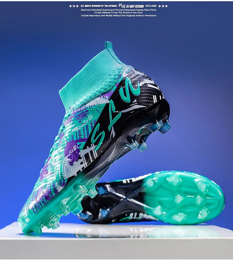 Zapatos de fútbol, botines de fútbol antideslizantes FG,