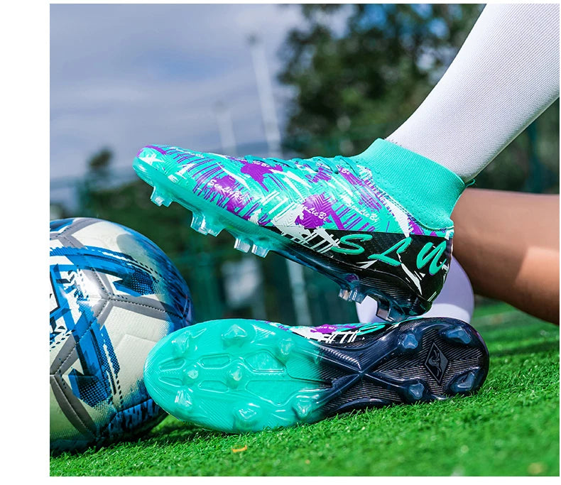 Zapatos de fútbol, botines de fútbol antideslizantes FG,