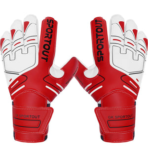 Guantes de portero de portero para jóvenes y adultos, agarre fuerte para ahorrar más resistente, con protección de dedo y látex de 4 + 3MM