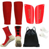 Juego de 5 uds. De calcetines de fútbol con cordón, protectores de piernas para hombres y mujeres, espinillera para entrenamiento deportivo, cubierta para piernas, agarre, calcetines de fútbol, vendaje