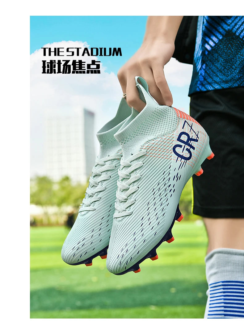 Botas de fútbol unisex, zapatos antideslizantes