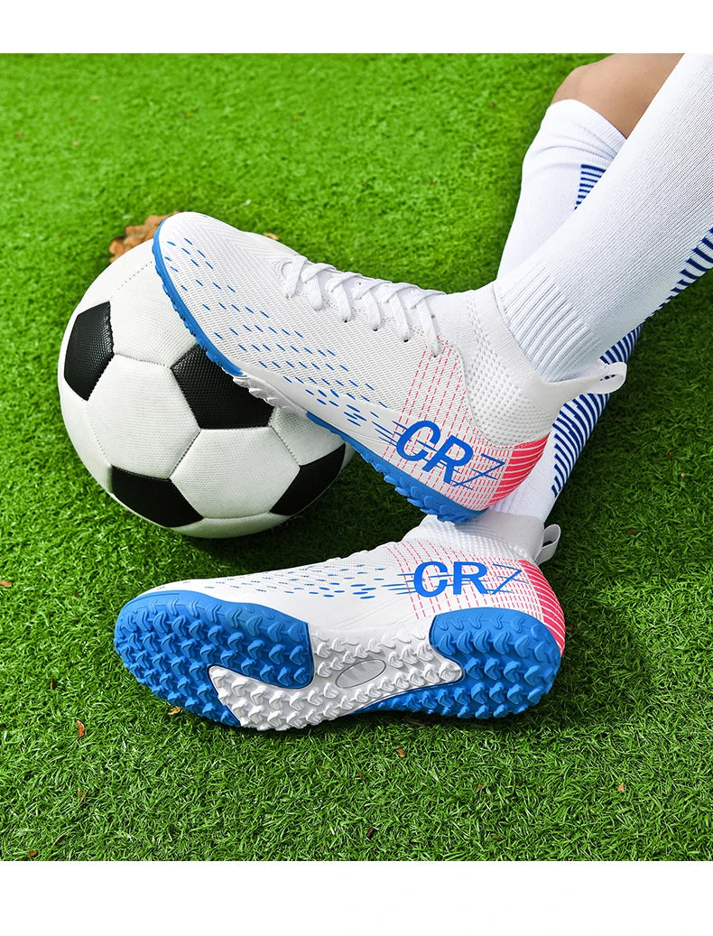 Botas de fútbol unisex, zapatos antideslizantes