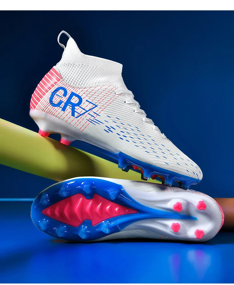 Botas de fútbol unisex, zapatos antideslizantes