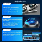 Auriculares inalámbricos F9 LED Dislpaly Binaural TWS Auriculares inalámbricos con Bluetooth auriculares Bluetooth con reducción de ruido impermeables