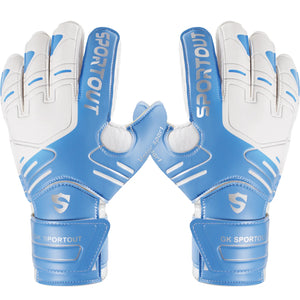 Guantes de portero de portero para jóvenes y adultos, agarre fuerte para ahorrar más resistente, con protección de dedo y látex de 4 + 3MM