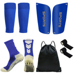 Juego de 5 uds. De calcetines de fútbol con cordón, protectores de piernas para hombres y mujeres, espinillera para entrenamiento deportivo, cubierta para piernas, agarre, calcetines de fútbol, vendaje