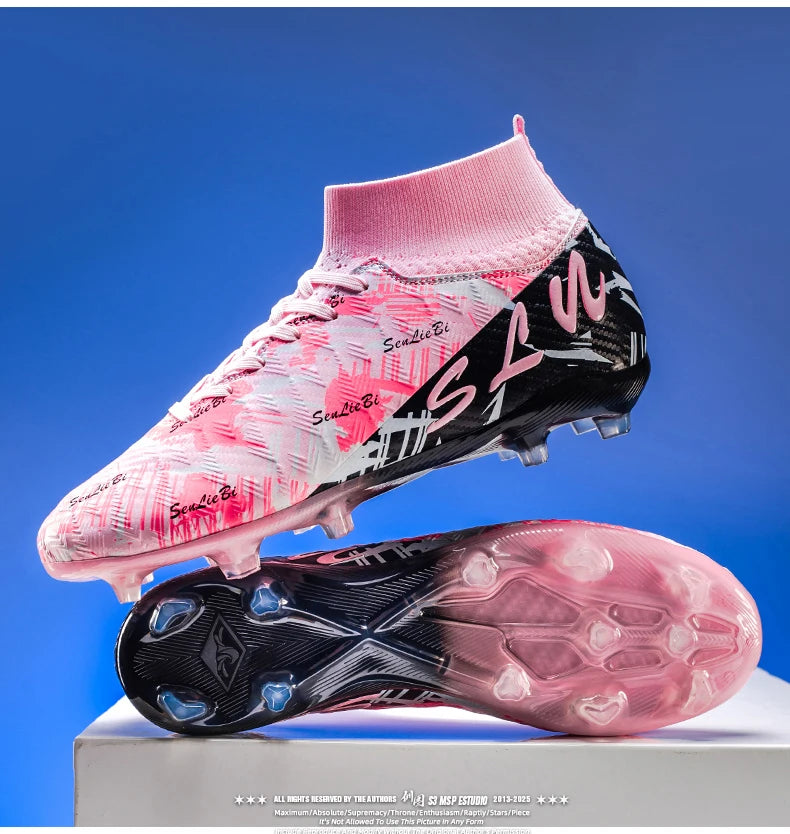 Zapatos de fútbol, botines de fútbol antideslizantes FG,