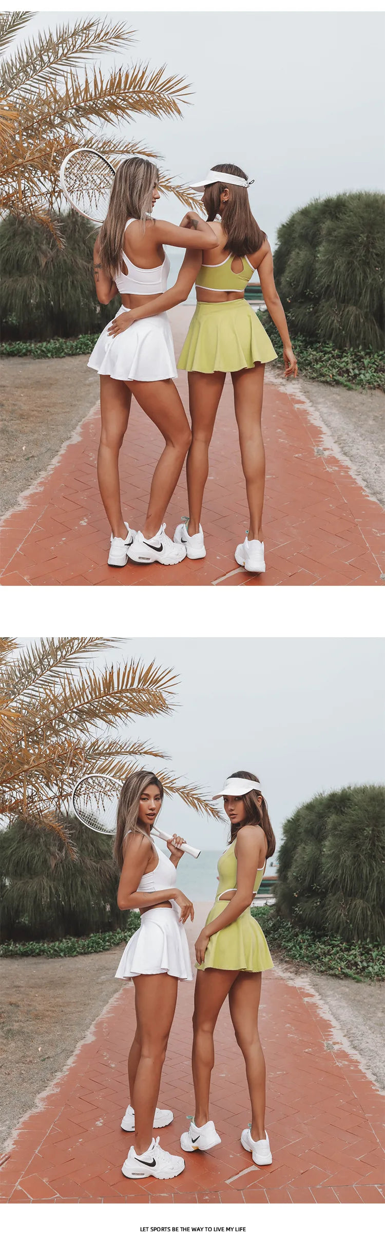 Vestidos deportivos para mujer, ropa deportiva de verano, 2025