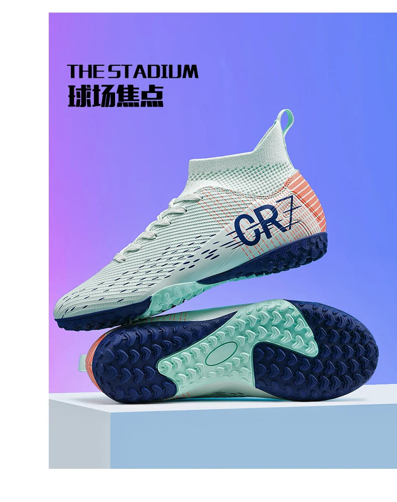 Botas de fútbol unisex, zapatos antideslizantes