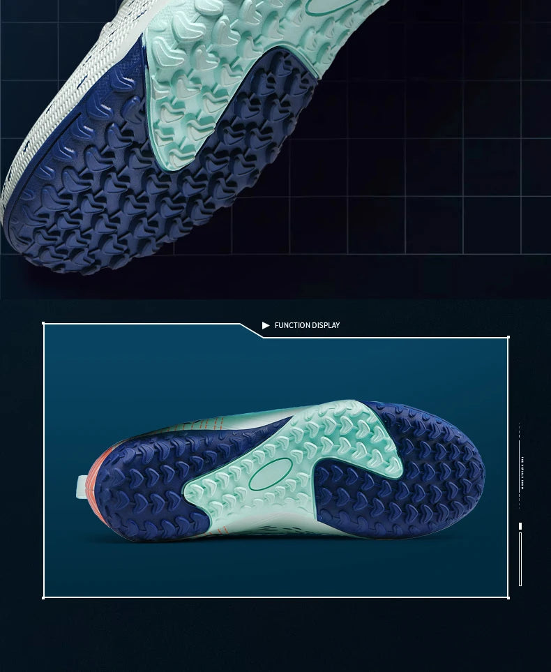 Botas de fútbol unisex, zapatos antideslizantes