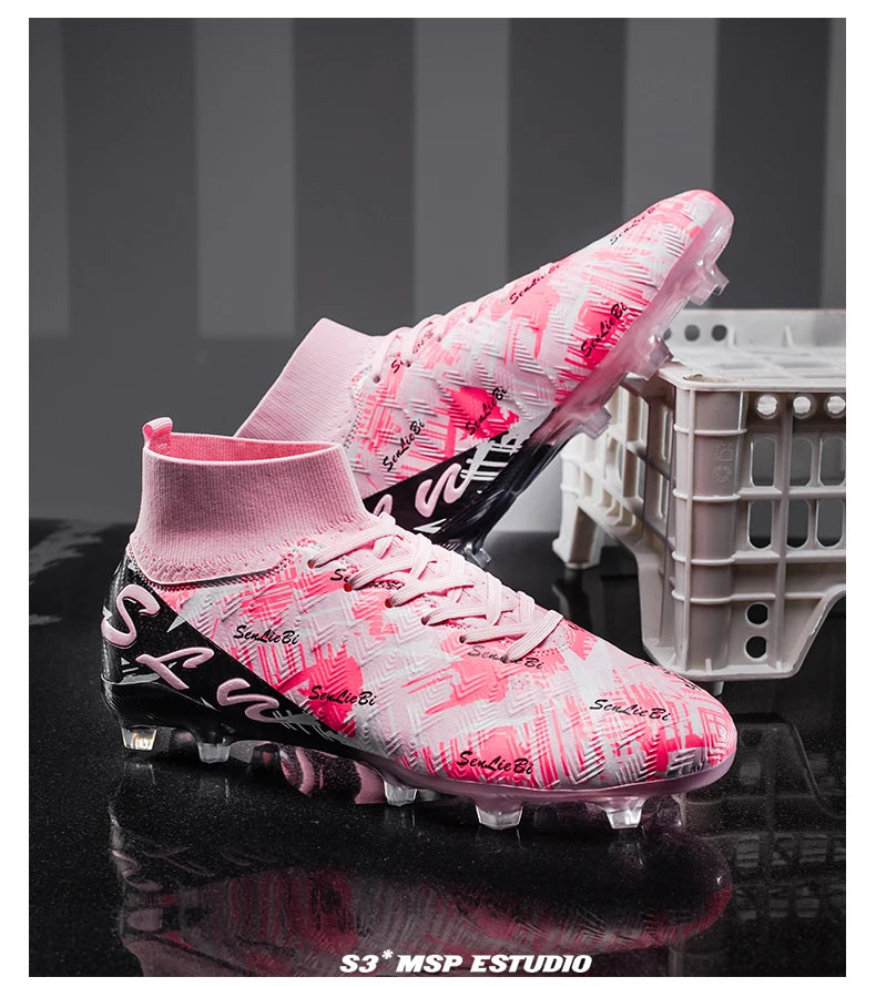 Zapatos de fútbol, botines de fútbol antideslizantes FG,