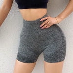 Pantalones cortos deportivos para mujer, novedad, ciclismo, trotar, Fitness, cintura alta, Push Up, pantalones cortos de gimnasio, mallas, ropa de Yoga para mujer