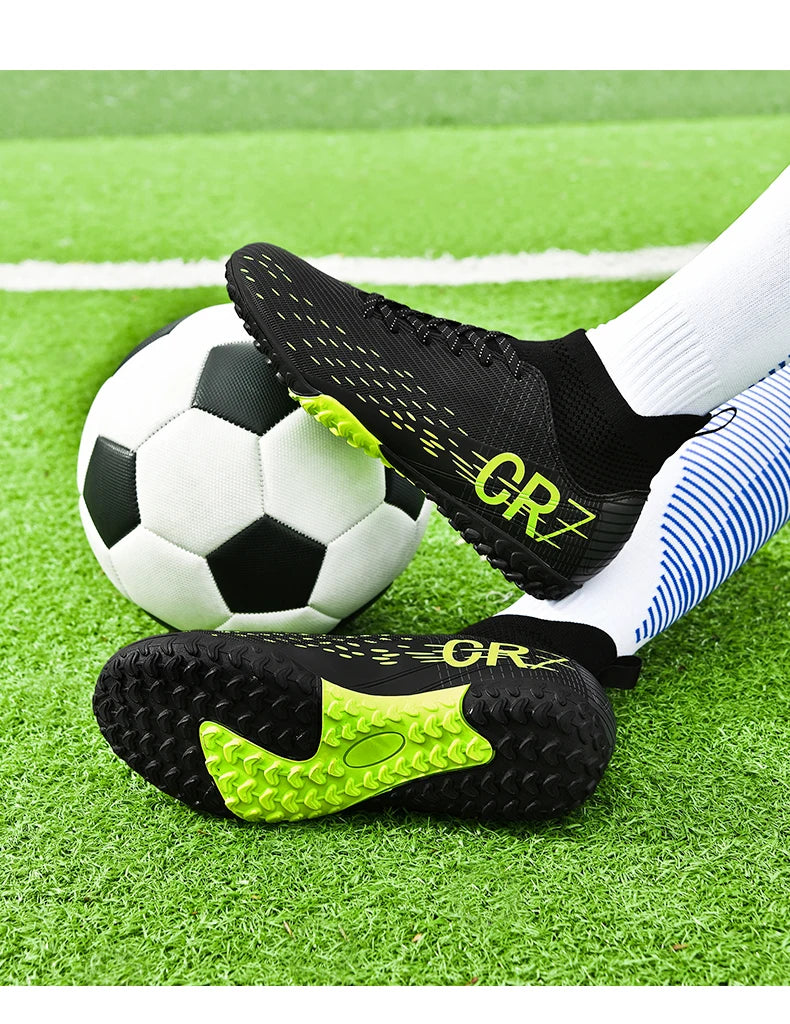 Botas de fútbol unisex, zapatos antideslizantes