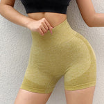 Pantalones cortos deportivos para mujer, novedad, ciclismo, trotar, Fitness, cintura alta, Push Up, pantalones cortos de gimnasio, mallas, ropa de Yoga para mujer