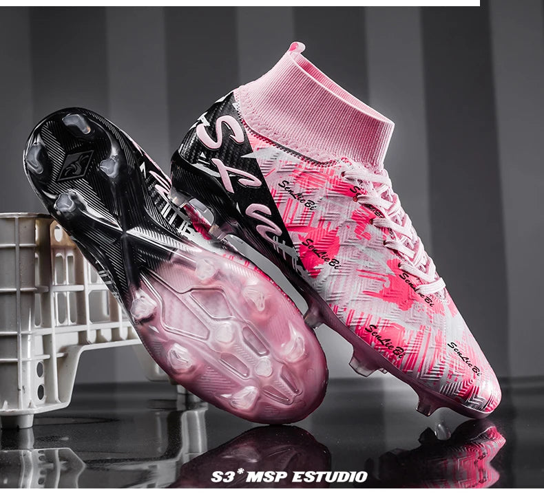 Zapatos de fútbol, botines de fútbol antideslizantes FG,