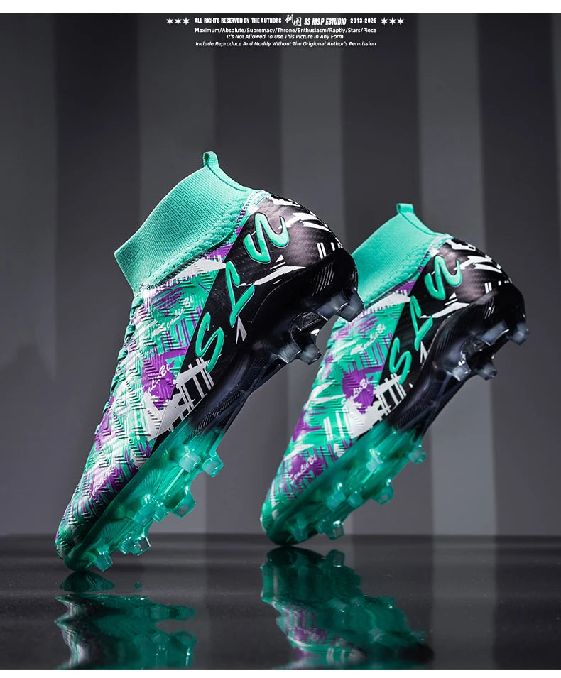 Zapatos de fútbol, botines de fútbol antideslizantes FG,