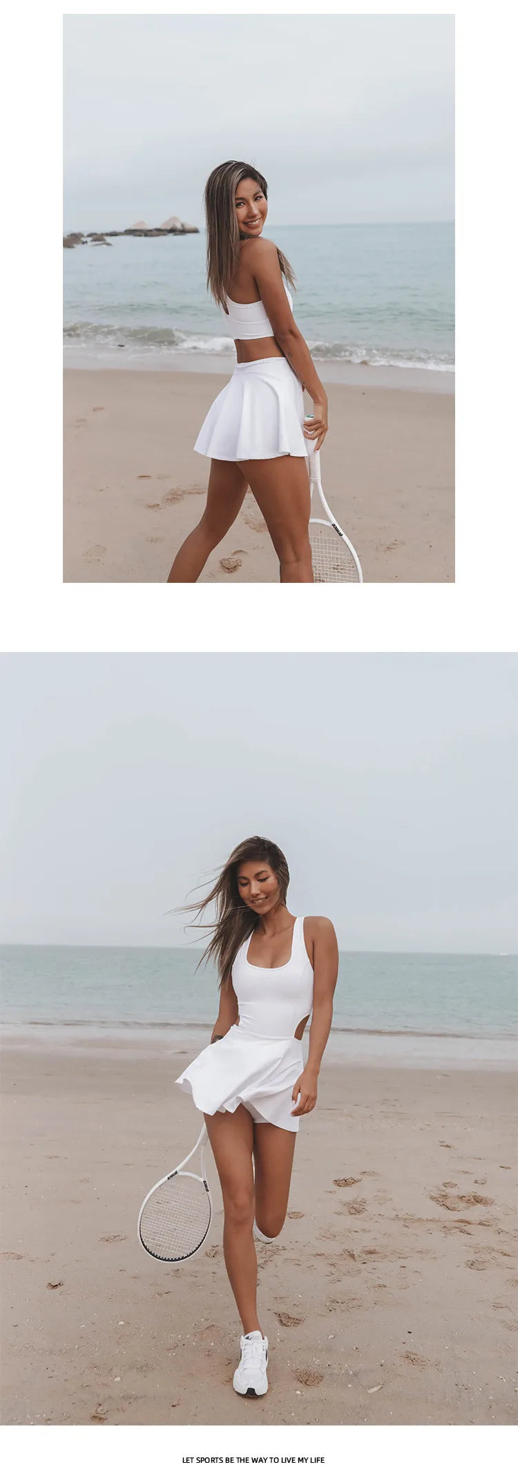 Vestidos deportivos para mujer, ropa deportiva de verano, 2025