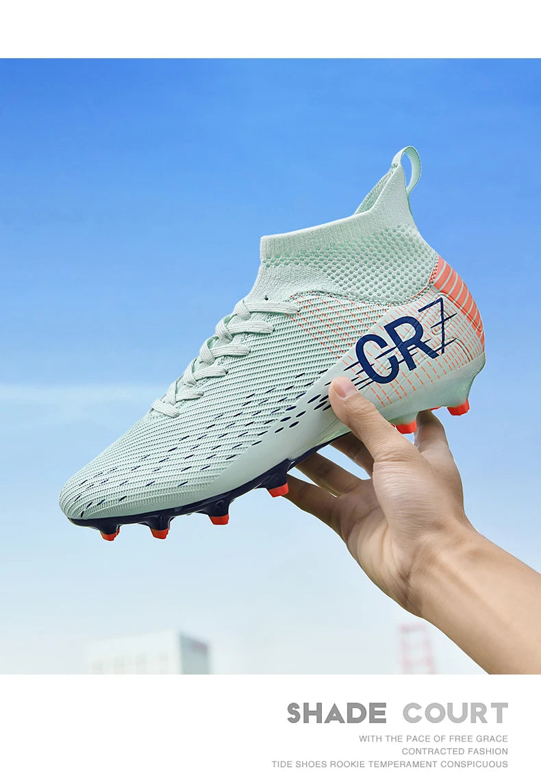 Botas de fútbol unisex, zapatos antideslizantes