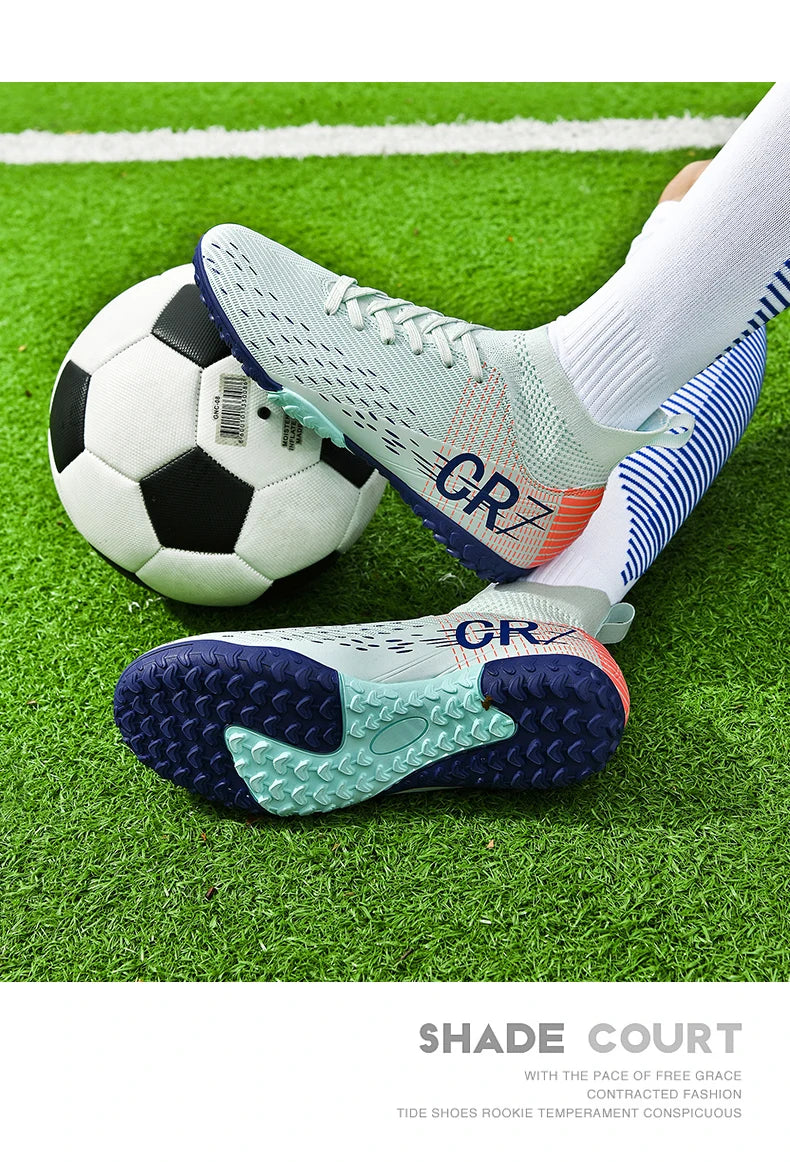 Botas de fútbol unisex, zapatos antideslizantes