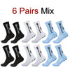 Calcetines deportivos antideslizantes para hombre, medias de fútbol cómodas y transpirables con parte inferior de silicona para correr, absorbentes del sudor, de secado rápido, 1/6 pares
