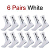 Calcetines deportivos antideslizantes para hombre, medias de fútbol cómodas y transpirables con parte inferior de silicona para correr, absorbentes del sudor, de secado rápido, 1/6 pares