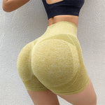 Pantalones cortos deportivos para mujer, novedad, ciclismo, trotar, Fitness, cintura alta, Push Up, pantalones cortos de gimnasio, mallas, ropa de Yoga para mujer