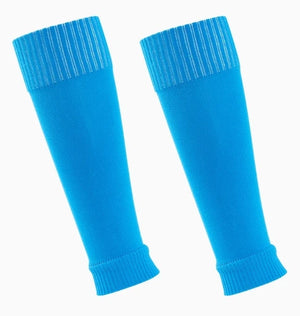 1 par de calcetines de pantorrilla de fútbol protectores de fútbol calcetines largos de fútbol protector de pie calcetines fijos calcetines de protección de pantorrilla al aire libre