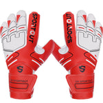 Guantes de portero de portero para jóvenes y adultos, agarre fuerte para ahorrar más resistente, con protección de dedo y látex de 4 + 3MM