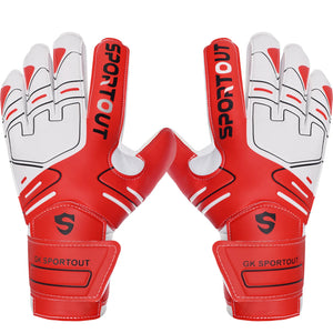 Guantes de portero de portero para jóvenes y adultos, agarre fuerte para ahorrar más resistente, con protección de dedo y látex de 4 + 3MM