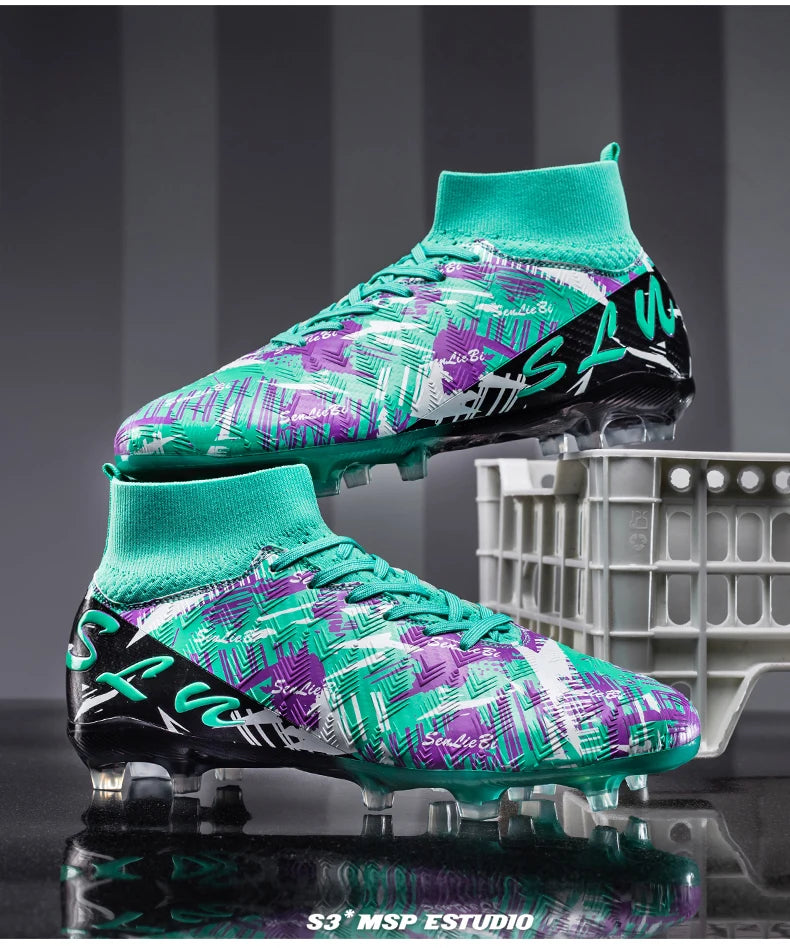 Zapatos de fútbol, botines de fútbol antideslizantes FG,