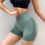 Pantalones cortos deportivos para mujer, novedad, ciclismo, trotar, Fitness, cintura alta, Push Up, pantalones cortos de gimnasio, mallas, ropa de Yoga para mujer
