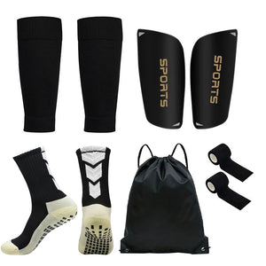 Juego de 5 uds. De calcetines de fútbol con cordón, protectores de piernas para hombres y mujeres, espinillera para entrenamiento deportivo, cubierta para piernas, agarre, calcetines de fútbol, vendaje