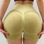 Pantalones cortos deportivos para mujer, novedad, ciclismo, trotar, Fitness, cintura alta, Push Up, pantalones cortos de gimnasio, mallas, ropa de Yoga para mujer