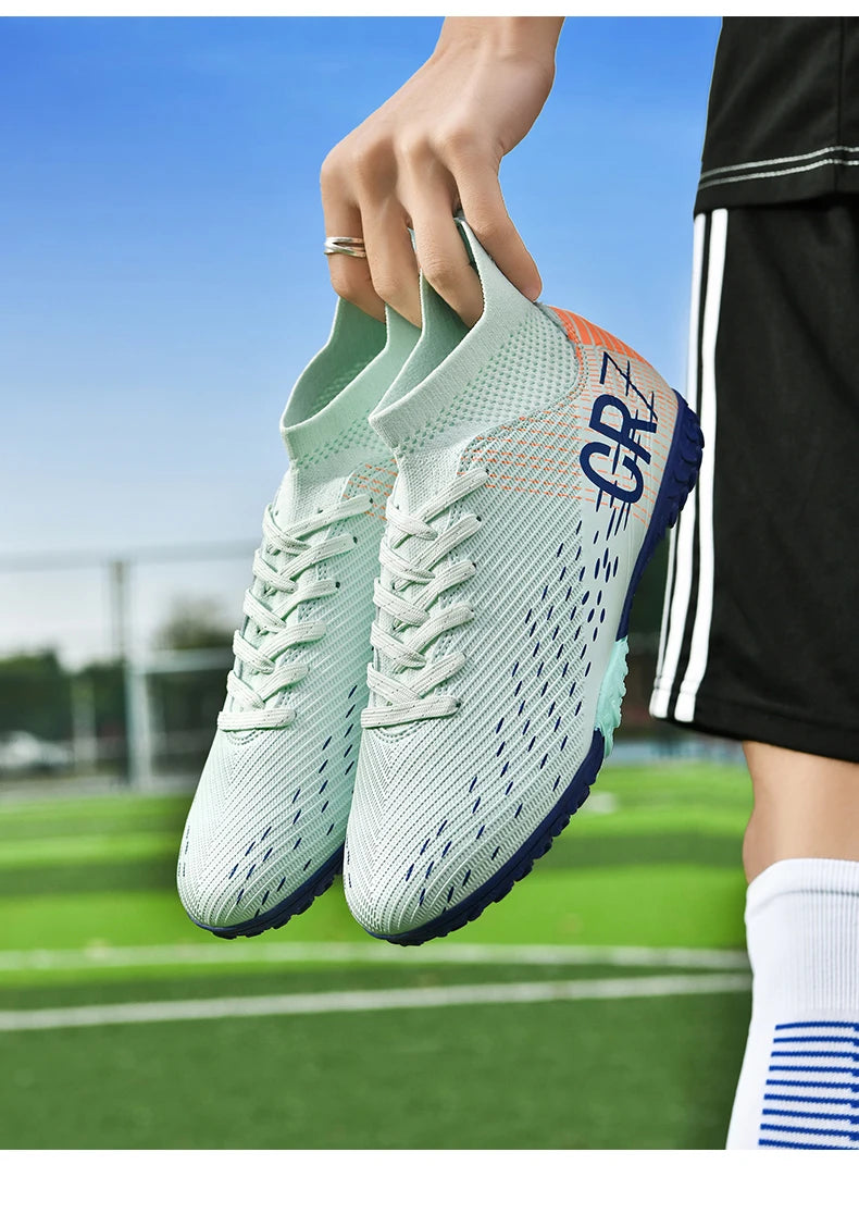 Botas de fútbol unisex, zapatos antideslizantes