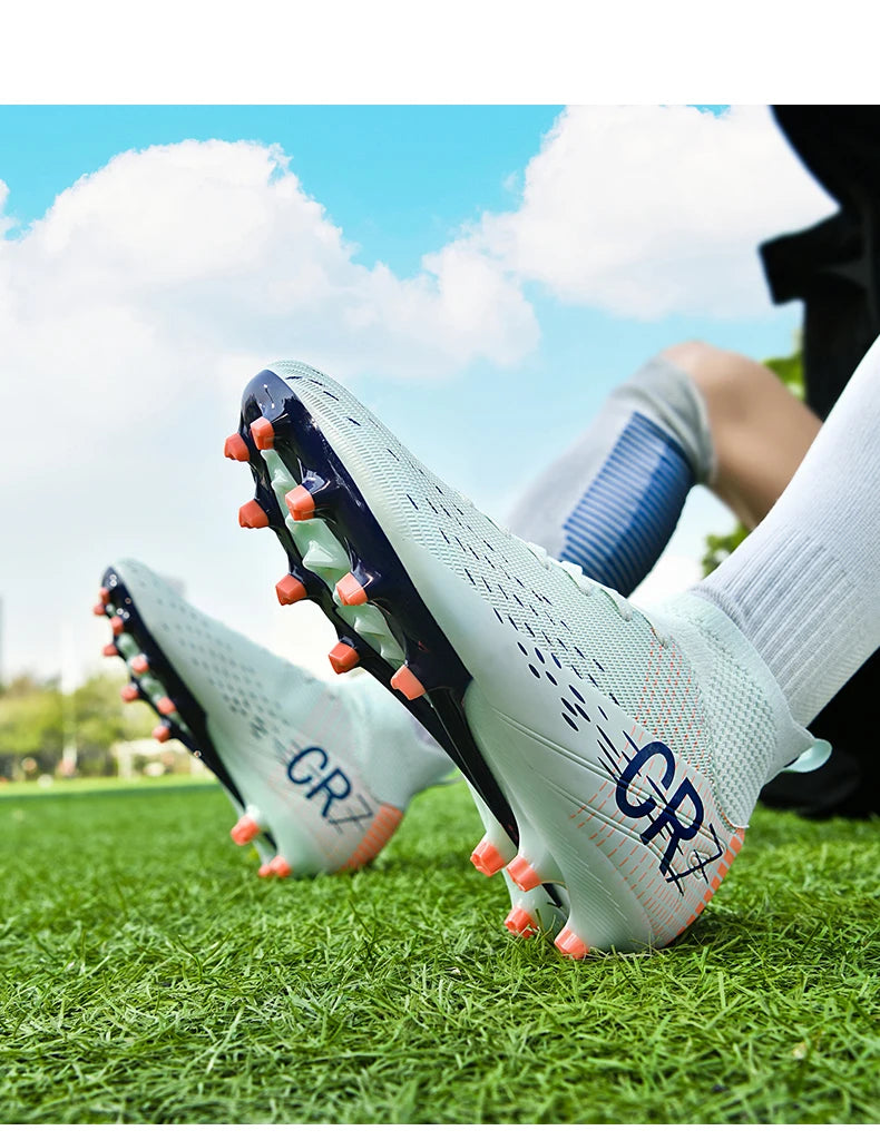 Botas de fútbol unisex, zapatos antideslizantes