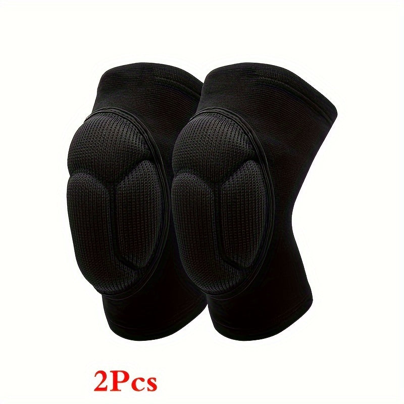 1pair Thickened Knee And Elbow Pads, For Football, Volleyball, Extreme Sports, Skateboarding, Skiing, Fitness, Cycling