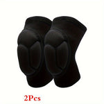 1pair Thickened Knee And Elbow Pads, For Football, Volleyball, Extreme Sports, Skateboarding, Skiing, Fitness, Cycling