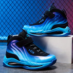 Boys' High-Top Basketball Shoes - Breathable, Anti-Slip, Wear-Resistant for Indoor Outdoor Training, All Seasons - Stylish, Cool, Comfortable Shoes for Boys