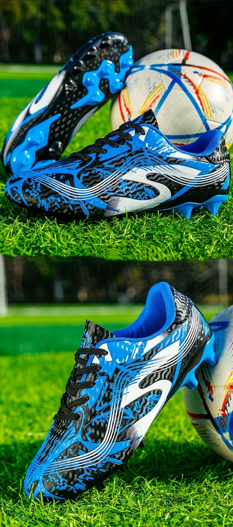 Non Slip Football Cleat With Spikes, Professional Comfy Outdoor Breathable Soccer Cleats & Shoes For Training Competition