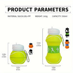 1pc Foldable Silicone Water Cup for Outdoor Sports and Travel - Perfect for Football, Basketball, and Tennis - Lightweight and Portable