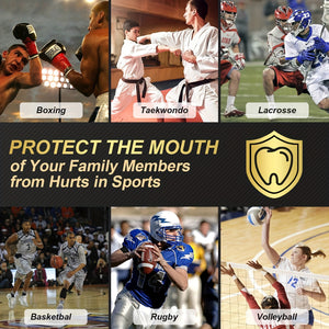 2pcs Sports Mouth Guards for Basketball, Football & Boxing - Durable EVA Material, Fit