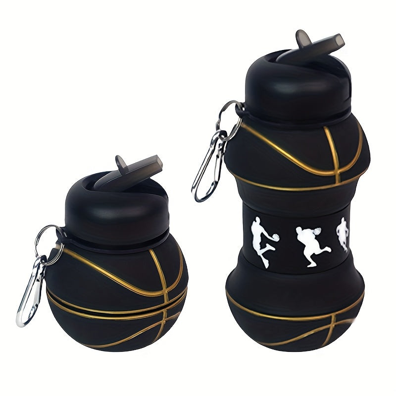 1pc Foldable Silicone Water Cup for Outdoor Sports and Travel - Perfect for Football, Basketball, and Tennis - Lightweight and Portable