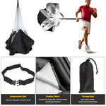 42pcs Agility Ladder Football Training Equipment Set Include 4 Agility Hurdles 24 Cones Running Parachute 12ft Ladder